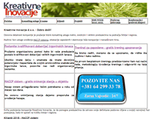 Tablet Screenshot of kreativneinovacije.com